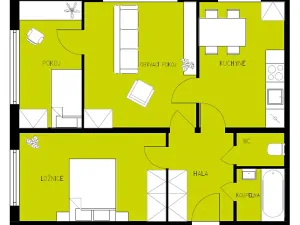 Pronájem bytu 3+kk, Česká Lípa, Havířská, 58 m2