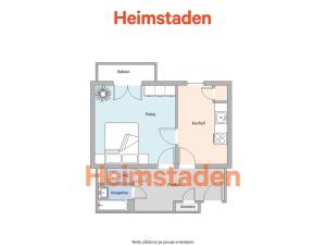 Pronájem bytu 1+1, Ostrava - Poruba, Opavská, 40 m2