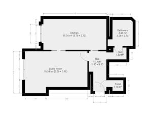 Pronájem bytu 2+kk, Praha - Strašnice, V olšinách, 46 m2
