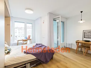 Pronájem bytu 1+kk, Praha - Holešovice, Vrbenského, 39 m2