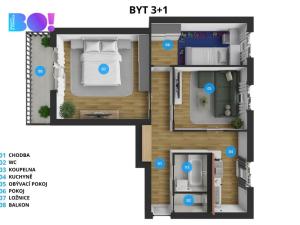 Prodej bytu 3+1, Havířov, Dlouhá třída, 62 m2