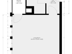 Pronájem bytu 1+kk, Praha - Háje, Sochorcova, 35 m2