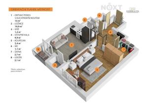 Prodej bytu 2+kk, Praha - Žižkov, Na hlídce, 52 m2