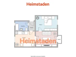 Pronájem bytu 2+1, Karviná - Nové Město, Erbenova, 50 m2