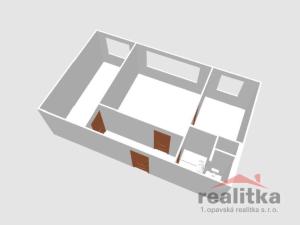 Pronájem bytu 2+1, Opava - Předměstí, Hradecká, 43 m2