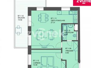 Pronájem bytu 2+kk, Uherské Hradiště, 55 m2