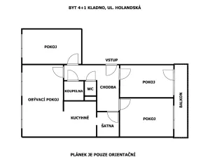 Prodej bytu 4+1, Kladno, Holandská, 88 m2