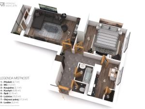 Prodej bytu 2+1, Ostrava, Volgogradská, 52 m2