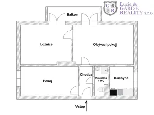 Prodej bytu 3+1, Bernartice, V zahrádce, 57 m2
