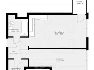Pronájem bytu 2+kk, Praha - Vysočany, Střídavá, 56 m2