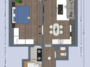 Prodej bytu 2+kk, Praha - Michle, Nuselská, 49 m2