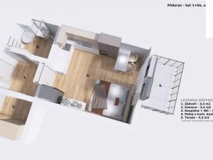 Prodej bytu 1+kk, Brno, Vančurova, 30 m2