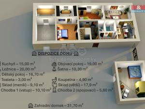 Prodej rodinného domu, Velim, náměstí Obránců míru, 132 m2