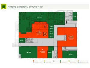 Pronájem obchodního prostoru, Praha - Ruzyně, Aviatická, 619 m2