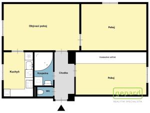 Prodej bytu 3+1, Praha, Bělocerkevská, 71 m2