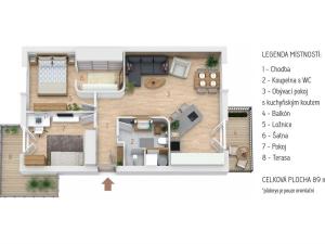 Prodej bytu 3+kk, Plzeň - Křimice, Žitná, 89 m2