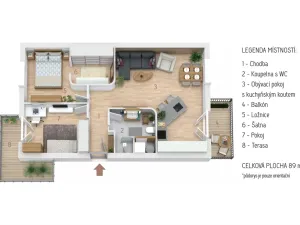 Prodej bytu 3+kk, Plzeň - Křimice, Žitná, 89 m2