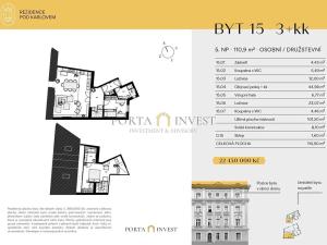 Prodej atypického bytu, Praha - Vinohrady, Pod Karlovem, 109 m2