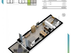 Prodej bytu 1+kk, Lipno nad Vltavou, 40 m2