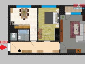 Pronájem bytu 2+1, Kolín - Kolín III, Čechovy sady, 63 m2