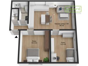 Prodej bytu 3+kk, Vyškov - Dědice, Víta Nejedlého, 65 m2