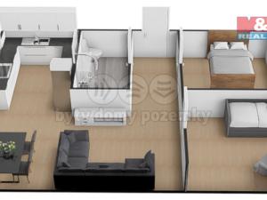 Pronájem bytu 3+1, Kladno - Kročehlavy, Benešovská, 59 m2