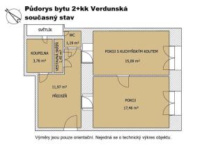 Prodej bytu 2+kk, Praha - Bubeneč, Verdunská, 54 m2