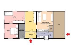 Pronájem rodinného domu, Zlatníky-Hodkovice - Zlatníky, Náves sv. Petra a Pavla, 100 m2