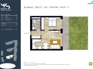 Pronájem bytu 2+kk, Plzeň - Východní Předměstí, Pallova, 46 m2