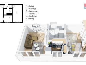Prodej bytu 2+kk, Praha - Záběhlice, Práčská, 53 m2