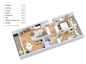 Prodej bytu 3+kk, Neratovice, Kojetická, 60 m2