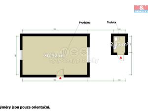 Pronájem obchodního prostoru, Kralovice, Masarykovo nám., 38 m2
