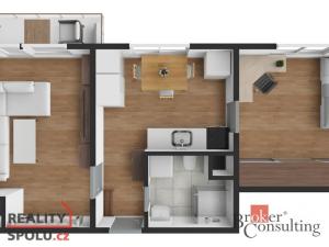 Pronájem bytu 2+1, Hranice - Hranice I-Město, Nová, 42 m2