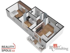 Pronájem bytu 2+1, Hranice - Hranice I-Město, Nová, 42 m2
