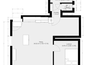 Pronájem bytu 2+kk, Brno, Výstavní, 51 m2