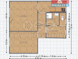 Pronájem bytu 2+1, Rychnov nad Kněžnou, Hrdinů odboje, 65 m2