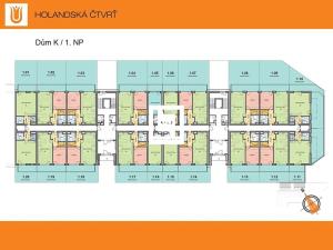 Pronájem bytu 2+kk, Olomouc, Aloise Rašína, 57 m2