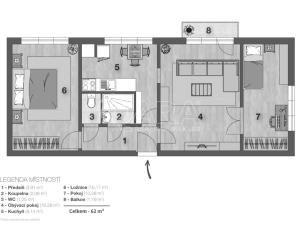 Prodej bytu 3+1, Praha - Vršovice, Kavkazská, 64 m2