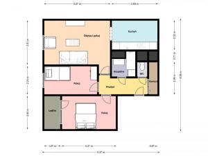 Pronájem bytu 3+kk, Praha - Chodov, Jeřábkova, 70 m2