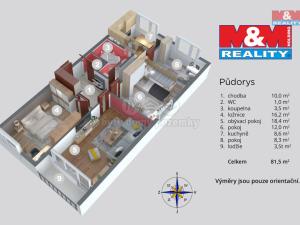 Prodej bytu 4+1, Ústí nad Labem, Pincova, 84 m2