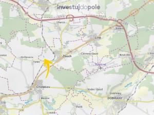 Prodej pole, Zbůch, 1090 m2