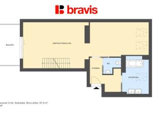 Prodej bytu 3+kk, Brno - Veveří, Sokolská, 98 m2