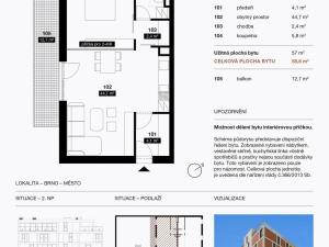 Prodej bytu 2+kk, Brno - Zábrdovice, Auerswaldova, 59 m2