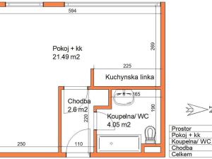 Pronájem bytu 1+kk, Hradec Králové, Akademika Heyrovského, 28 m2