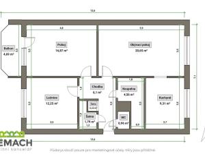 Prodej bytu 3+1, Uherské Hradiště, Na Rybníku, 75 m2