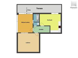 Pronájem bytu 2+1, Brno, Březová, 42 m2