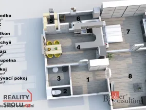 Prodej bytu 2+1, Kostelec nad Orlicí, Rudé armády, 83 m2