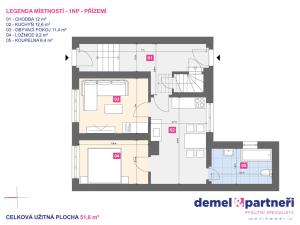 Prodej rodinného domu, Třebíč, Heliadova, 104 m2