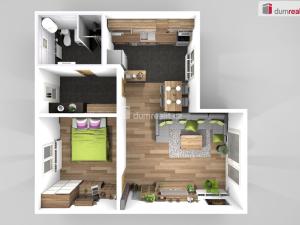 Pronájem bytu 2+1, Neratovice - Lobkovice, Růžová, 56 m2