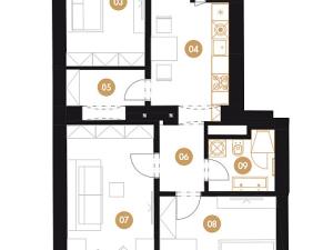 Pronájem bytu 3+1, Praha - Vinohrady, Francouzská, 72 m2
